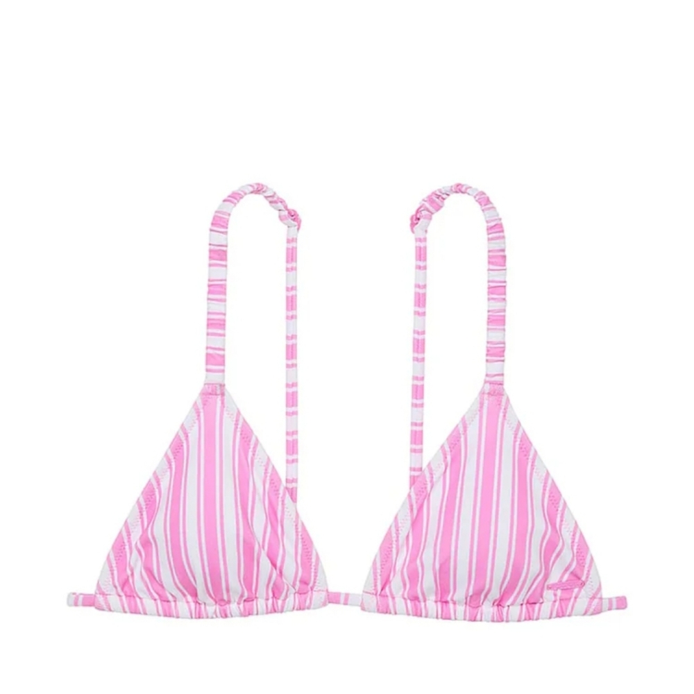 Stripe Triangle Swim Top